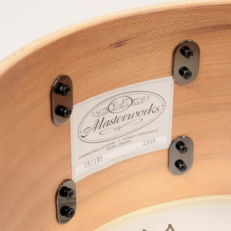 [Ikebe_Musical_Instrument_50th_Anniversary_Model]_Masterworks_Snare_Drum_14x6_5_-_Gold_Swirl_on_Black_Carbon_10