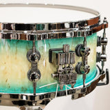 [Ikebe_Musical_Instrument_50th_Anniversary_Model]_SQ2_System_Snare_Drum_-_Maple_Vintage_14x6_-_Blue_Burst_on_Scandinavian_Birch_05