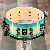 [Ikebe_Musical_Instrument_50th_Anniversary_Model]_SQ2_System_Snare_Drum_-_Maple_Vintage_14x6_-_Blue_Burst_on_Scandinavian_Birch_[No__22773]_04