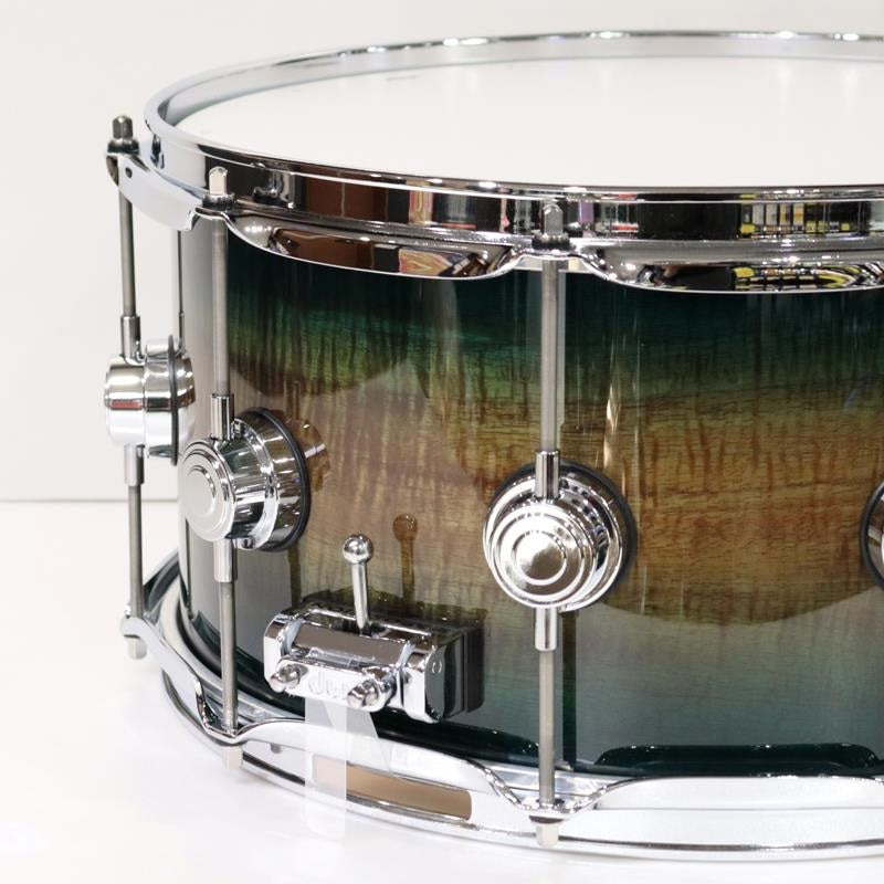 [Ikebe_Musical_Instrument_Store_50th_Anniversary_Model]_DRX60714SSC533_[Collector's_Pure_Maple_Old_Style_VLT_Shell_14x7___Lacquer_Specialty_Natural_To_Regal_Blue_Burst_Over_Koa]_05