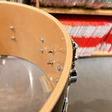 Ikebe_Musical_Instruments_50th_Anniversary_Model__DRX60714SSC532_[Collector's_Pure_Maple_Old_Style_VLT_Shell_14x7___Lacquer_Specialty_Natural_to_Candy_Black_Burst_Over_Koa]_05