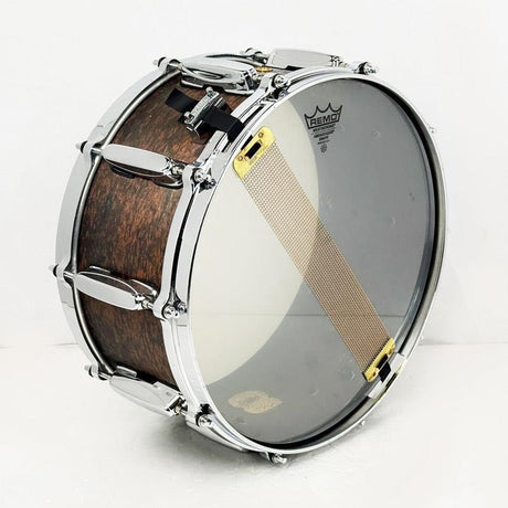 [Ikebe_Osaka_Special!]_Used_LU1465BB_[Lars_Ulrich_Signature_Bell_Brass_14__x_6_5____Scorched_Earth_Finish]_[Made_in_Japan]_05