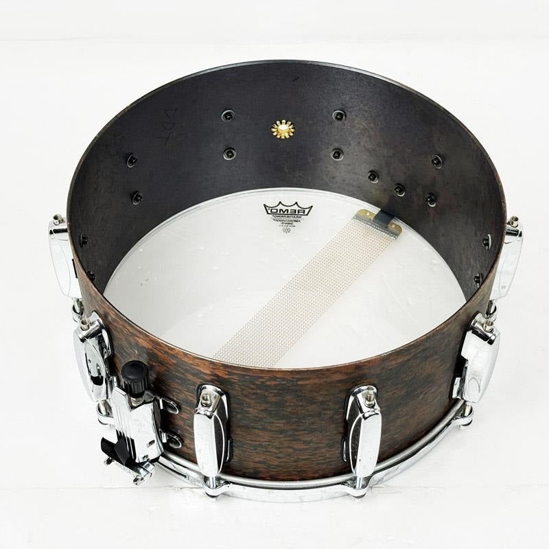 [Ikebe_Osaka_Special!]_Used_LU1465BB_[Lars_Ulrich_Signature_Bell_Brass_14__x_6_5____Scorched_Earth_Finish]_[Made_in_Japan]_09