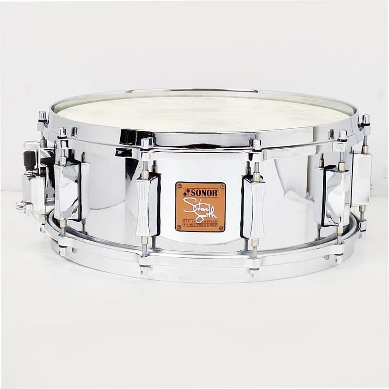 [Ikebe_Osaka_Special!]_Used_SSD11-1455STS_[Steve_Smith_Signature_Snare_14__x_5_5_]_[Includes_SONOR_logo_semi-hard_case]_01