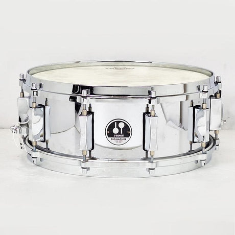[Ikebe_Osaka_Special!]_Used_SSD11-1455STS_[Steve_Smith_Signature_Snare_14__x_5_5_]_[Includes_SONOR_logo_semi-hard_case]_02