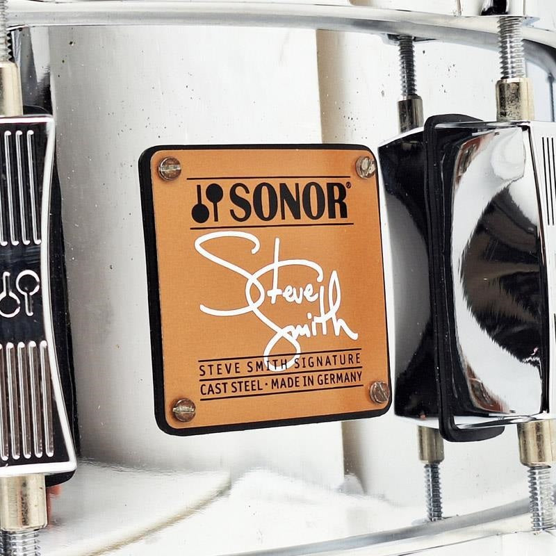 [Ikebe_Osaka_Special!]_Used_SSD11-1455STS_[Steve_Smith_Signature_Snare_14__x_5_5_]_[Includes_SONOR_logo_semi-hard_case]_03