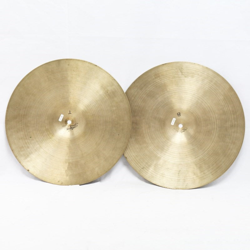 Istanbul_K_Zildjian_HiHats_14_pair_[Older_new_stamp_(1967-1977)][905g_995g]【Vintage】_02