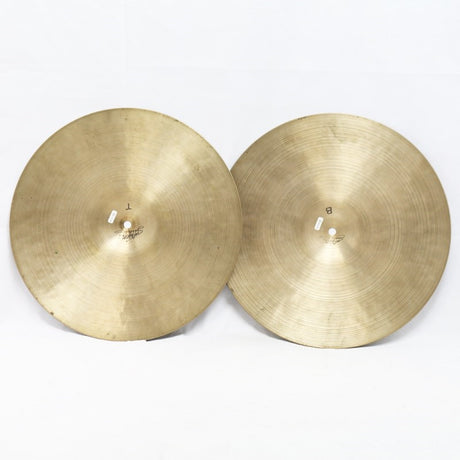 Istanbul_K_Zildjian_HiHats_14_pair_[Older_new_stamp_(1967-1977)][905g_995g]【Vintage】_02