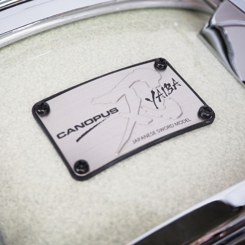 JSB-1455-IWS-LQ_Ice_White_Sparkle_[Blade_II_YAIBA_Birch_Snare_Drum_14×5_5]_05
