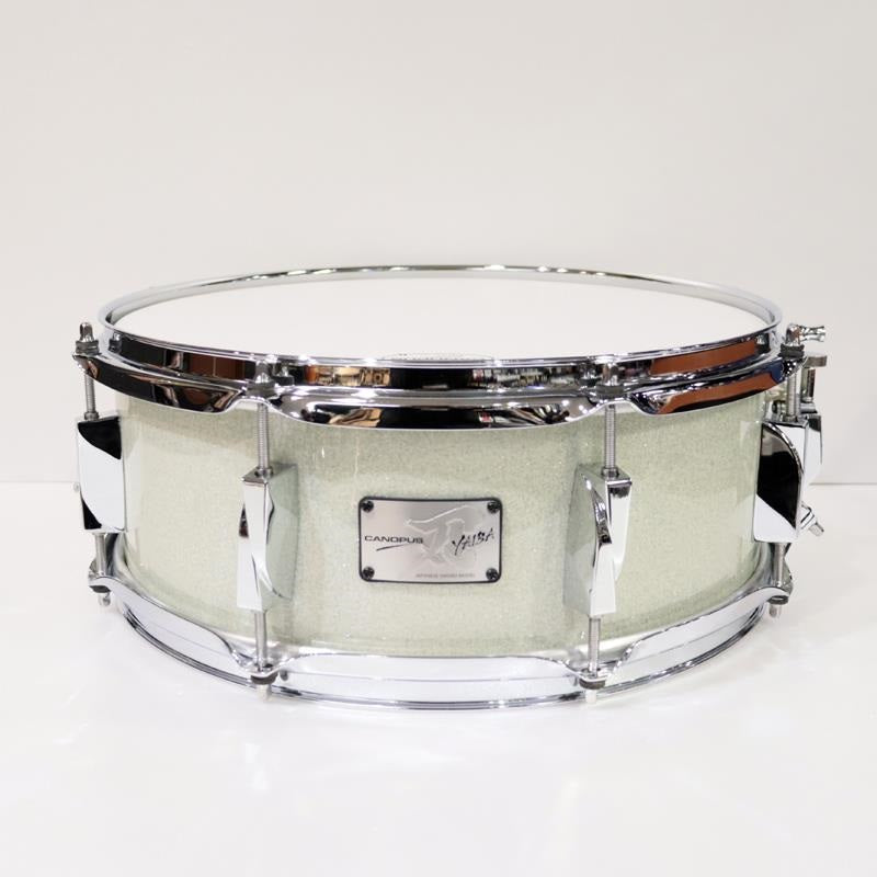 JSB-1455-IWS-LQ_[YAIBA_II_Birch_Snare_Drum_14__x_5_5__-_Ice_White_Sparkle]_[In-Store_Display_Special_Price]_01