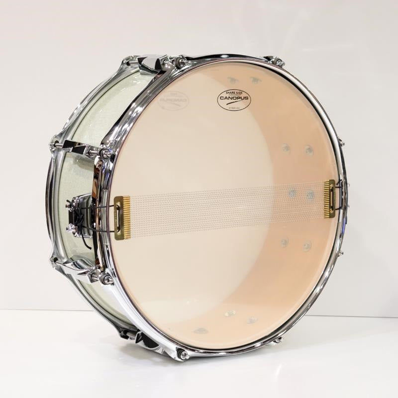 JSB-1455-IWS-LQ_[YAIBA_II_Birch_Snare_Drum_14__x_5_5__-_Ice_White_Sparkle]_[In-Store_Display_Special_Price]_07