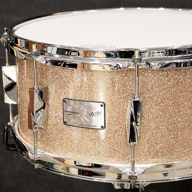 JSM-1465-CPS-LQ_[YAIBA_II_Maple_Snare_Drum_14''×6_5''_-_Champagne_Sparkle_LQ]_02