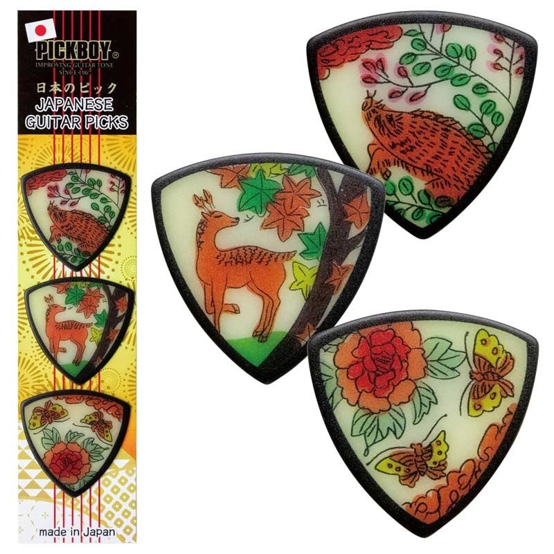 Japanese_Guitar_Pick_Gift_Pack_(Boar，_Deer，_Butterfly)_PB100-ISC_01