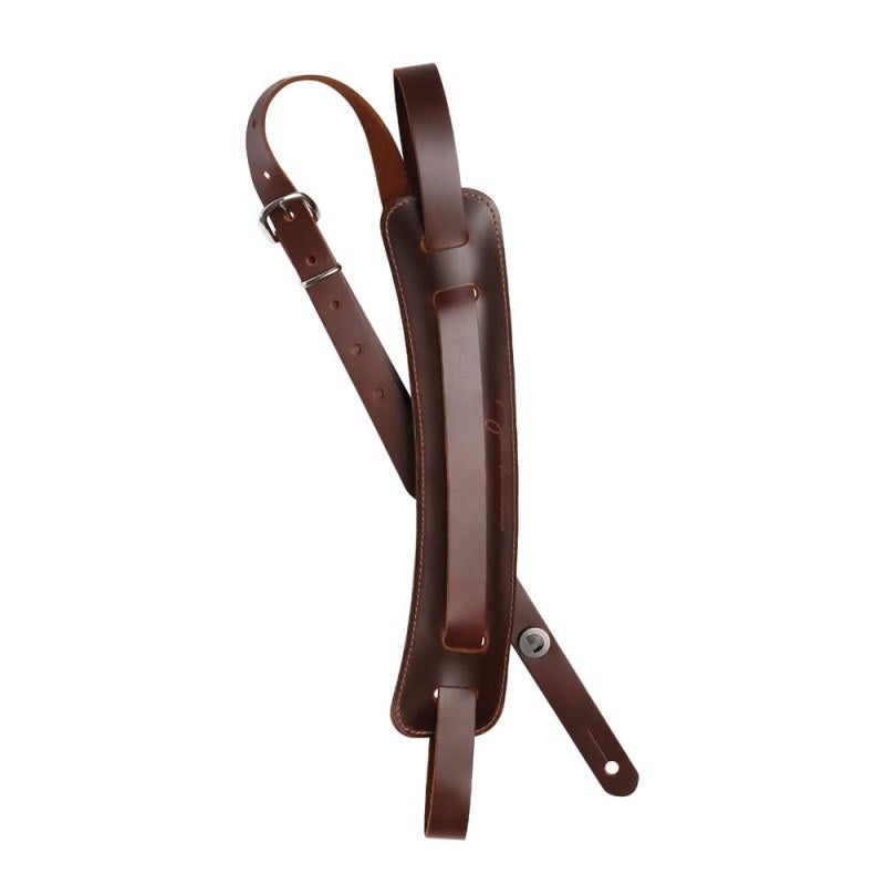 John_Lennon_Guitar_Strap_[Brown_Leather_with_Shoulder_Pad_19JL01]_01