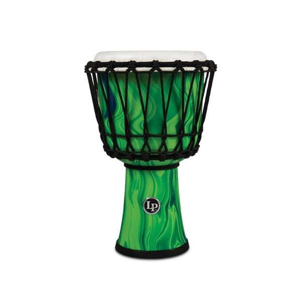 LP1607GM_[Rope_Tuned_Circle_Djembe_7_with_Perfect-Pitch_Head___Green_Marble]_01