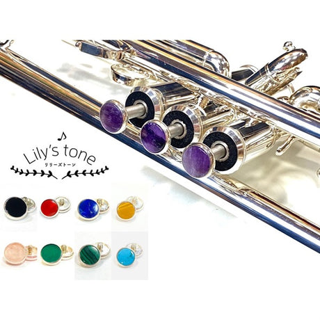 Lillie's_Tone___Yamaha_Trumpet_Piston_Buttons，_Red_Tiger_Eye_with_Silver_Plated_Finish，_3_Pieces_(Set_of_1)_02