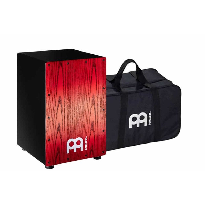 MCAJ100BK-TRF+_[Headliner_Series_Snare_Cajon_with_Bag___Tango_Red_Fade]_[Includes_genuine_MEINL_bag!]_01
