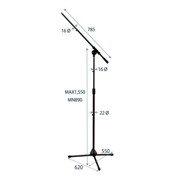 MS-200B_(Black)_Boom_Microphone_Stand_02