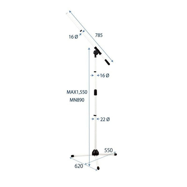 MS-200W_(White)_(MS200)_(Boom_Microphone_Stand)_02