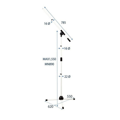MS-200W_(White)_(MS200)_(Boom_Microphone_Stand)_02