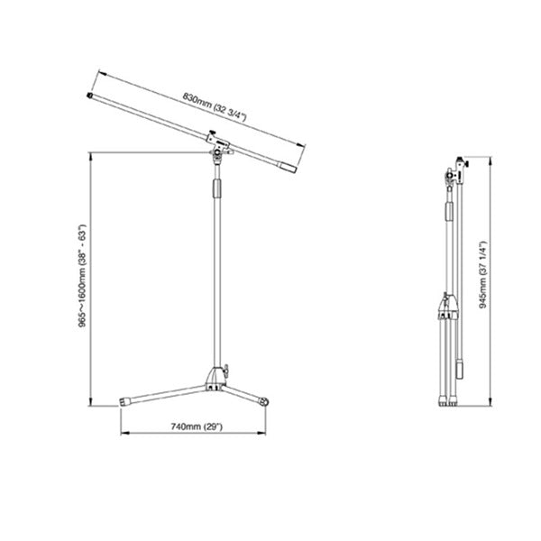 MS205VBK_(Vice-Grip_Long_Boom)_(Tama_Microphone_Stand)_03