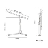 MS436LBK_(Iron_Works_Tour_Series)_(Short_Boom)_(Low_Position)_(Tama_Microphone_Stand)_02