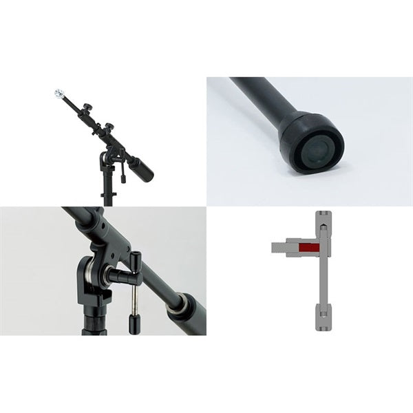 MS734ELBK_(Iron_Works_Studio_Series)_(Extra_Short_Boom)_(Extra_Low_Position)_(Tama_Microphone_Stand)_03