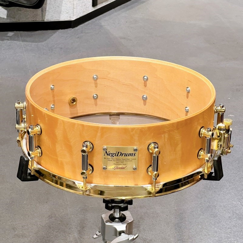 MU1455PBR-SNT_[Maple_+_Japanese_Horse_Chestnut_Snare_Drum___14x5_5]_[Made_in_Japan]_[Limited_Quantity_Special_Price]_04