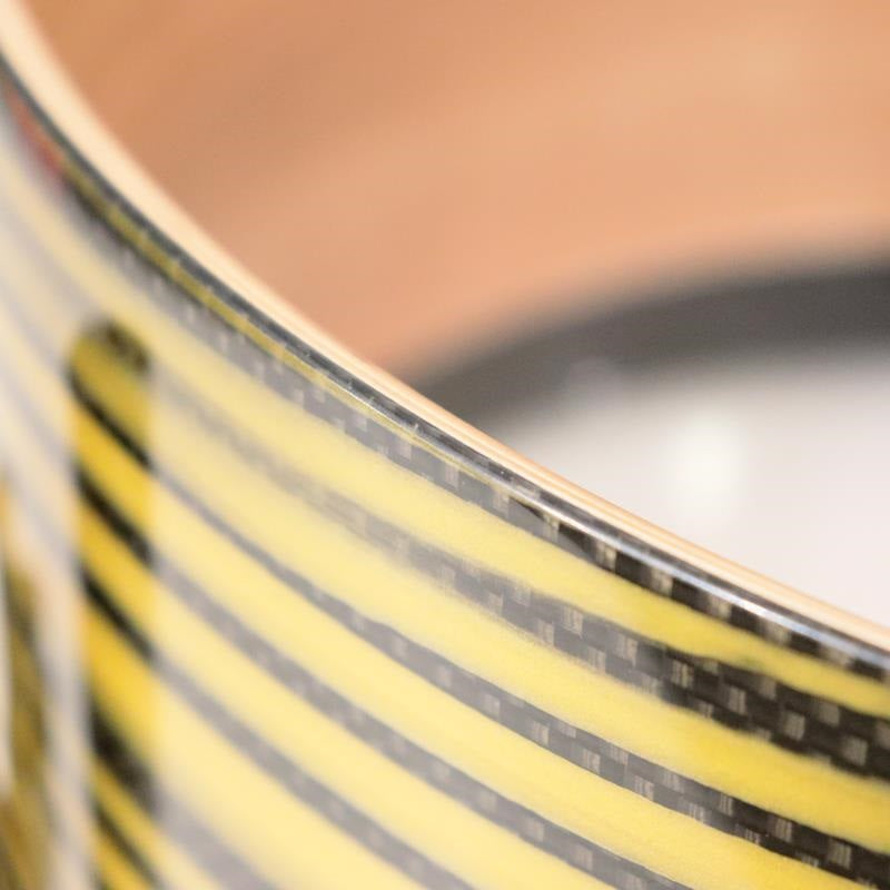 Masterworks_Snare_Drum_14x8_Free_Floating_-_Gold_Swirl_on_Black_Carbon_[Ikebe_Musical_Instruments_50th_Anniversary_Model]_08