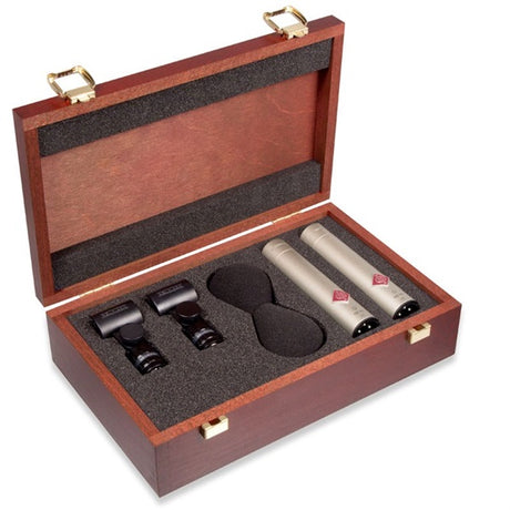 Neumann_KM185_Stereo_Set_(Supercardioid)_(Nickel)_(Official_Japanese_Product，_3-Year_Warranty)_(Condenser_Microphone)_01