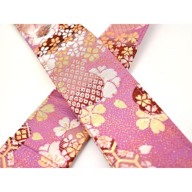 Nishijin-ori_Guitar_Strap，_Flower_and_Azuki_Pattern_No_4_(DB)_02