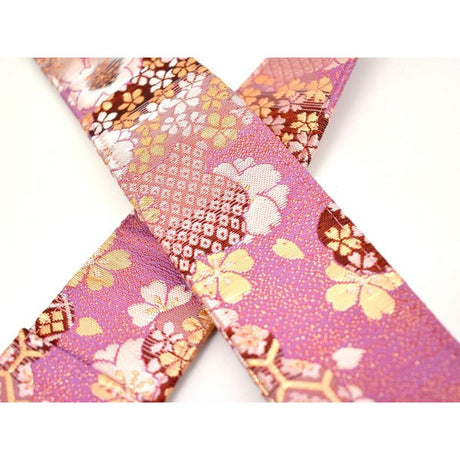 Nishijin-ori_Guitar_Strap，_Flower_and_Azuki_Pattern_No_4_(DB)_02