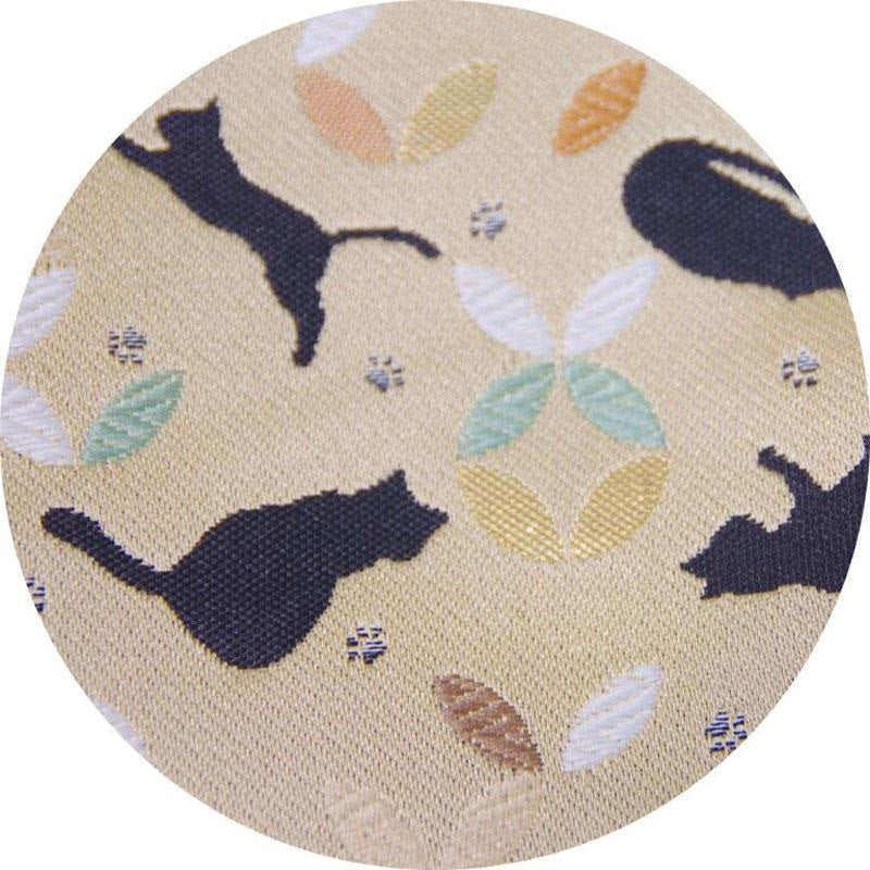 Nishijin-woven_guitar_strap_DGS-NKCS-60_with_gold-lined_cat_shadow_pattern_02