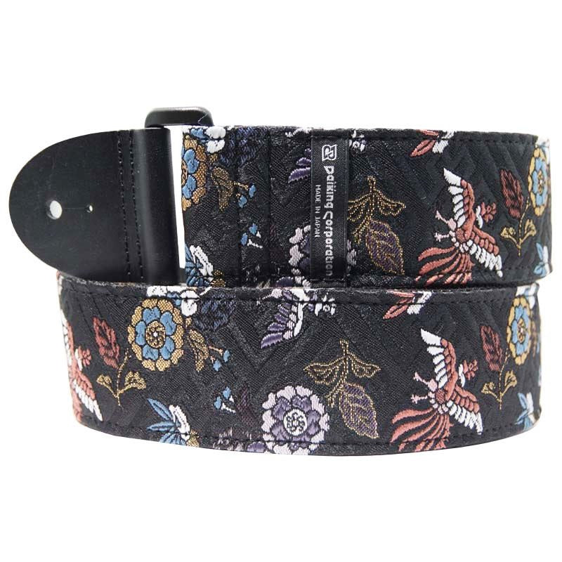 Nishijin-woven_guitar_strap_DGS-NSHO-60，_saaya-style_phoenix_pattern_01