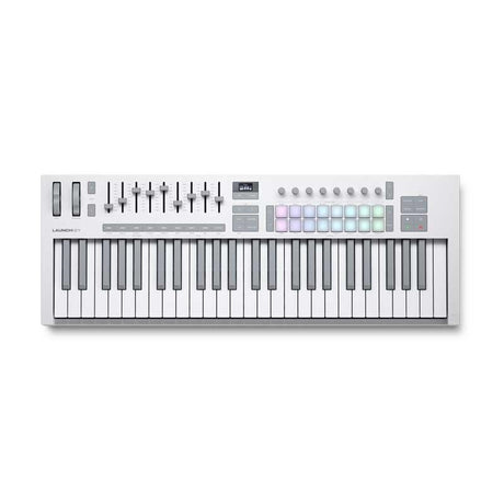 Novation_Launchkey_49_Mk4_White_(49-Key_USB_MIDI_Controller)_[Free_Novation_PLAY_Software_Download]_[Includes_Steinberg_Cubase_LE_14!]_01