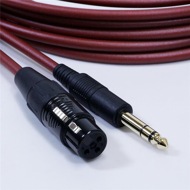 PASSGO_RED_XFT_Cable_(5_0m)_(Passgo_Red)_(Line_Cable)_(XLR_Female_-_TRS)_(XLR(F)-6_3_(3-pole))_(Made_in_Japan)_02
