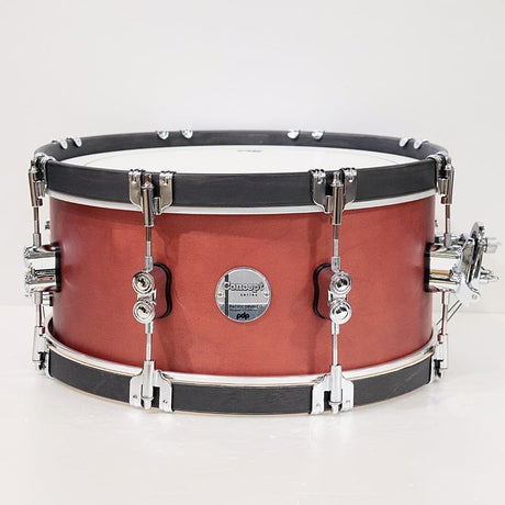 PDCC6514SSOE_[Concept_Classic_Snare_Drum_14''×6_5''_-_Oxblood_Stain_w_Ebony_Hoops]_[Limited_Quantity_Special_Price]_01