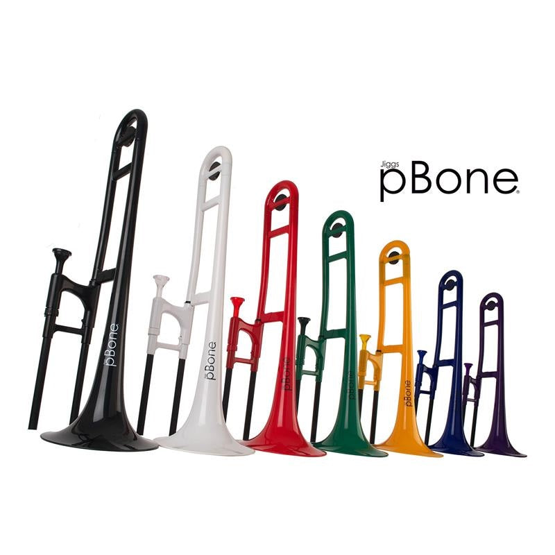 P-Bone Music / pBone White (PBONE1W) [Plastic Tenor Trombone] by