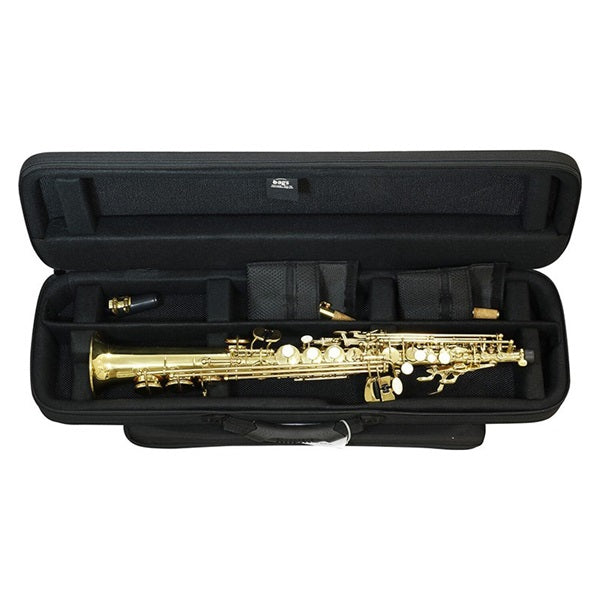[Previous_Price!]_Baggs_EFSS_M-BLK_Metallic_Black_Fiber_Case_for_Soprano_Saxophone_05