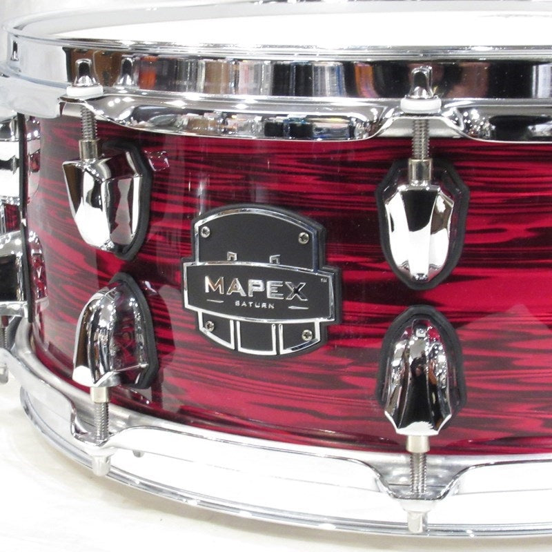 [Price_Reduced!]_SNMS4550_-_Red_Pearl_Strata_[Saturn_IV_Snare_Drum_14__x_5_5_]_[In-Store_Display_Special_Price]_02