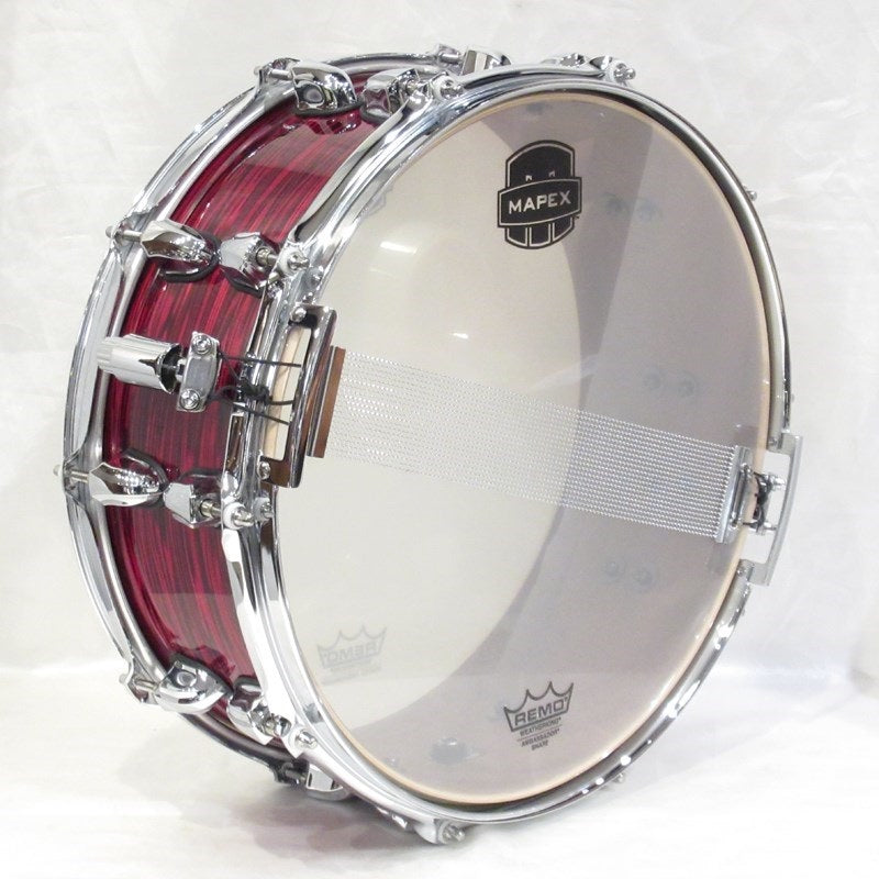 [Price_Reduced!]_SNMS4550_-_Red_Pearl_Strata_[Saturn_IV_Snare_Drum_14__x_5_5_]_[In-Store_Display_Special_Price]_07
