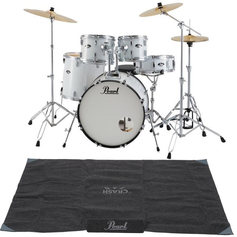 RS525SCWN_C_#33_+_PPB-KCP5_[ROADSHOW_Full_Drum_Set_with_Cymbals_-_Pure_White]_[Includes_Genuine_Drum_Mat]_01