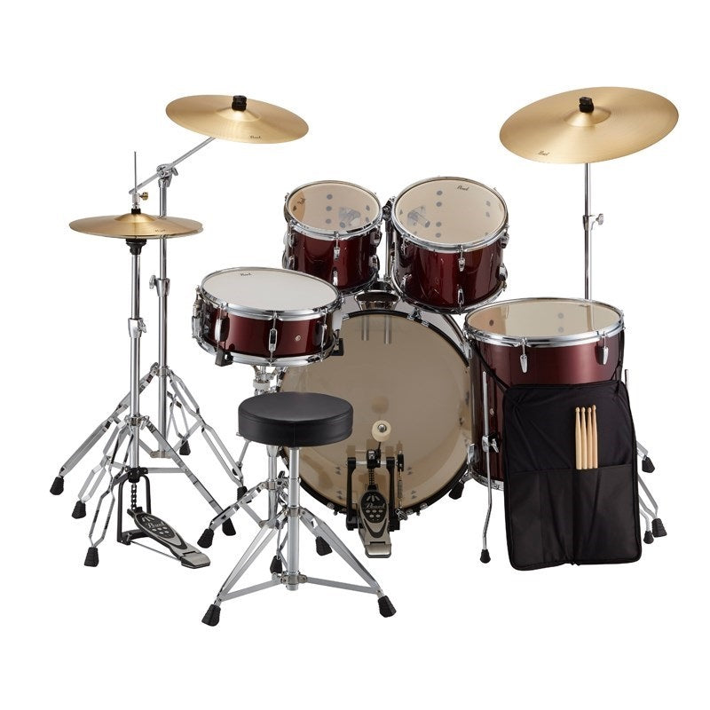RS525SCWN_C_#91_+_PPB-KCP5_[ROADSHOW_Full_Drum_Set_with_Cymbals_-_Red_Wine]_[Includes_Genuine_Drum_Mat]_02