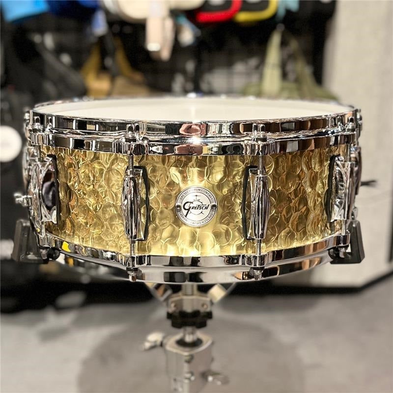 S1-0514-BRH_[Full_Range_Snare_Drum___Hammered_Brass_14x5]_[In-Store_Display_Special_Price]_01