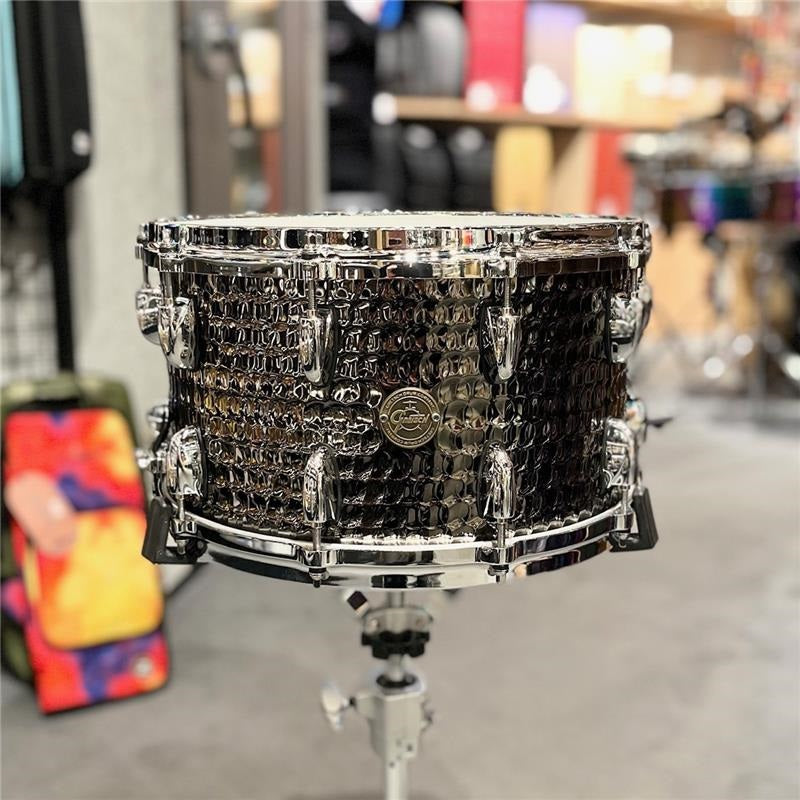 S1-0814-BSH_[Full_Range_Snare_Drums___Hammered_Black_Steel_14x8]_[In-Store_Display_Special_Price]_01