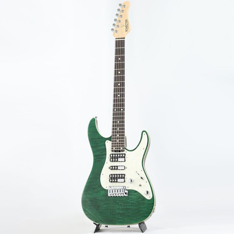 SD-2-24-AL-VTR (See-thru Green/Rosewood) by SCHECTER – Ikebe