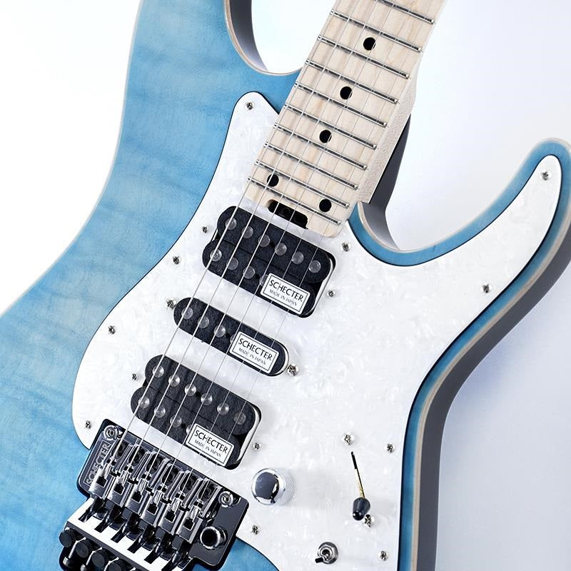 SD-2-24-AL (Aqua Blue/Maple) by SCHECTER – Ikebe Musical