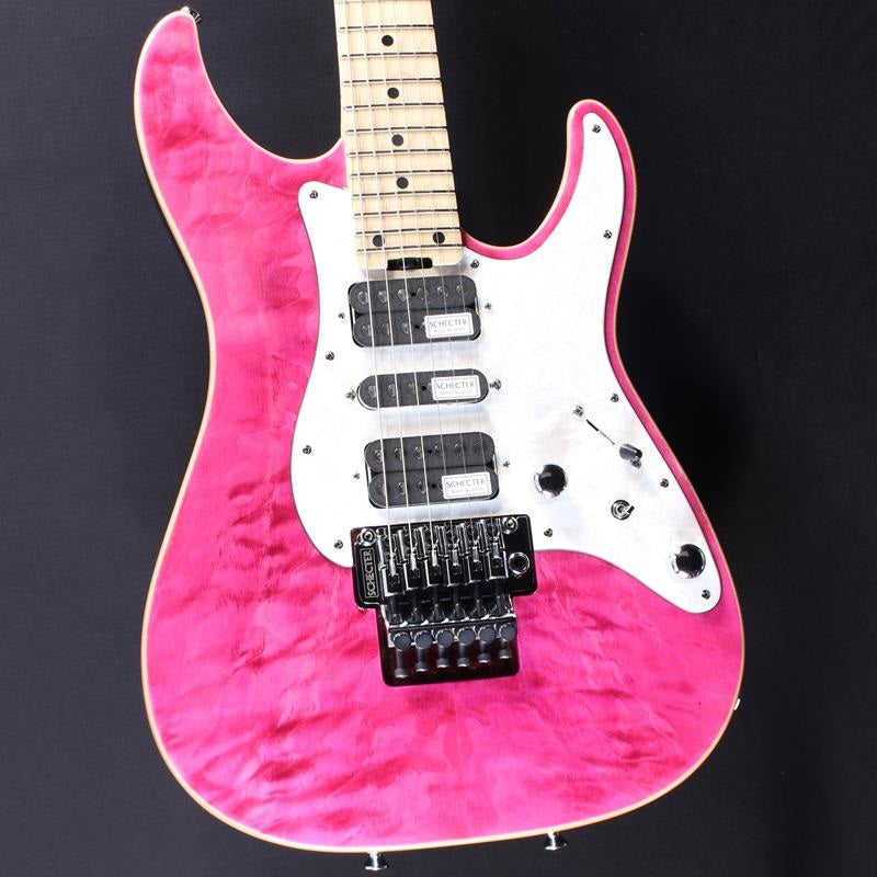 ギター SD-2-24-AL-VTR See-thru Pink/Maple SD-2-24-AL (See-Thru Pink/Maple) #S2507307 by SCHECTER – Ikebe