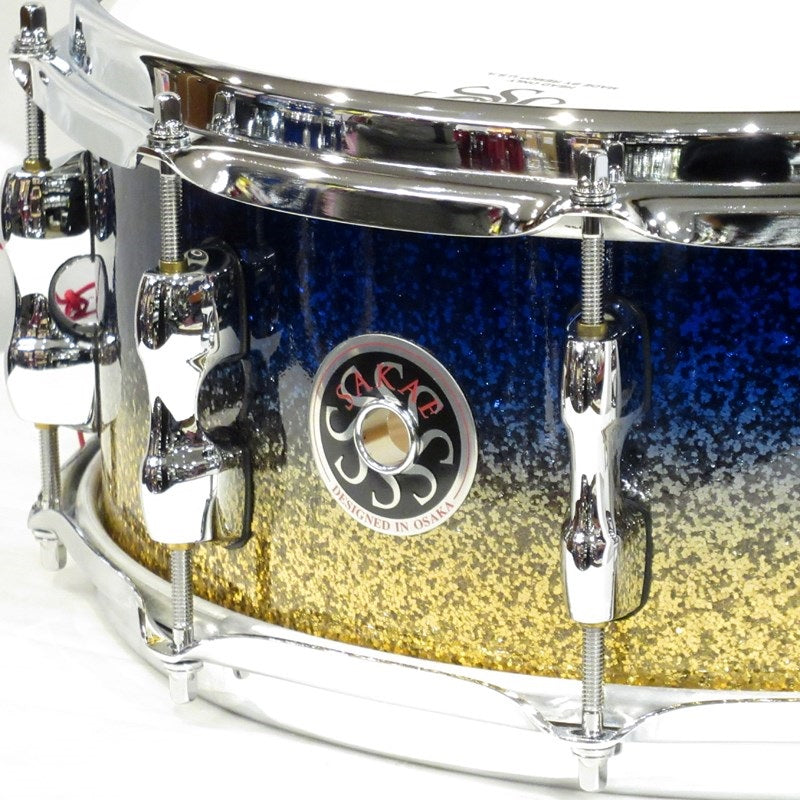 SD1455MA_M-LG_[Maple_Snare_Drum_14''×5_5''_-_Lazurite_Gold]_02