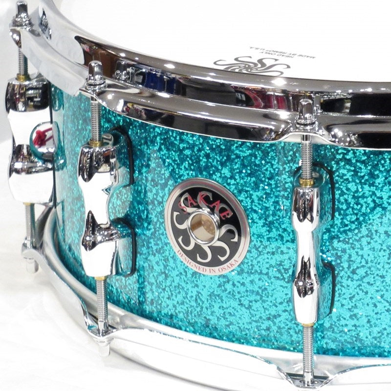 SD1455MA_M-TC_[Maple_Snare_Drum_14''×5_5''_-_Turquoise_Champagne]_02